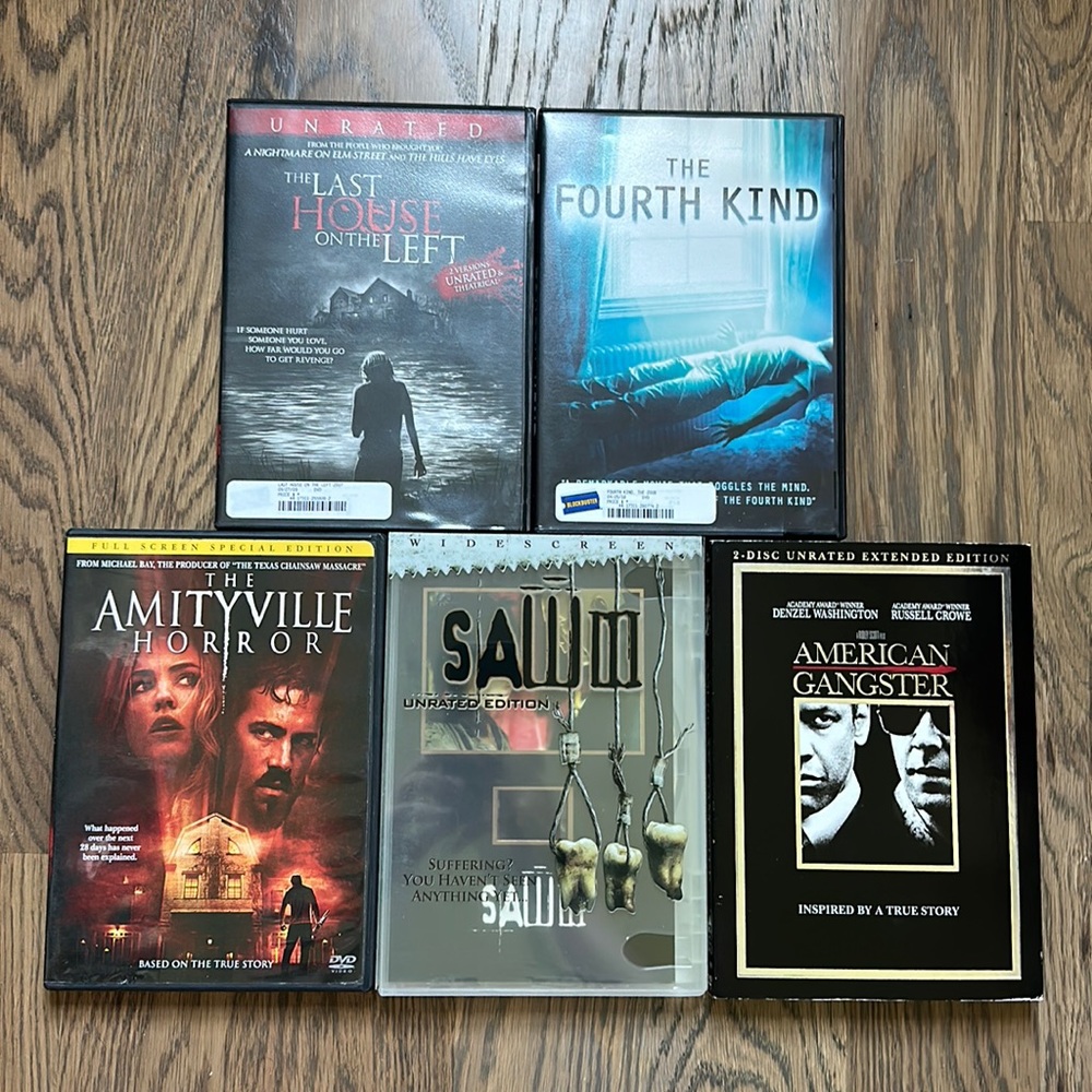 Collection of 10 DVDS